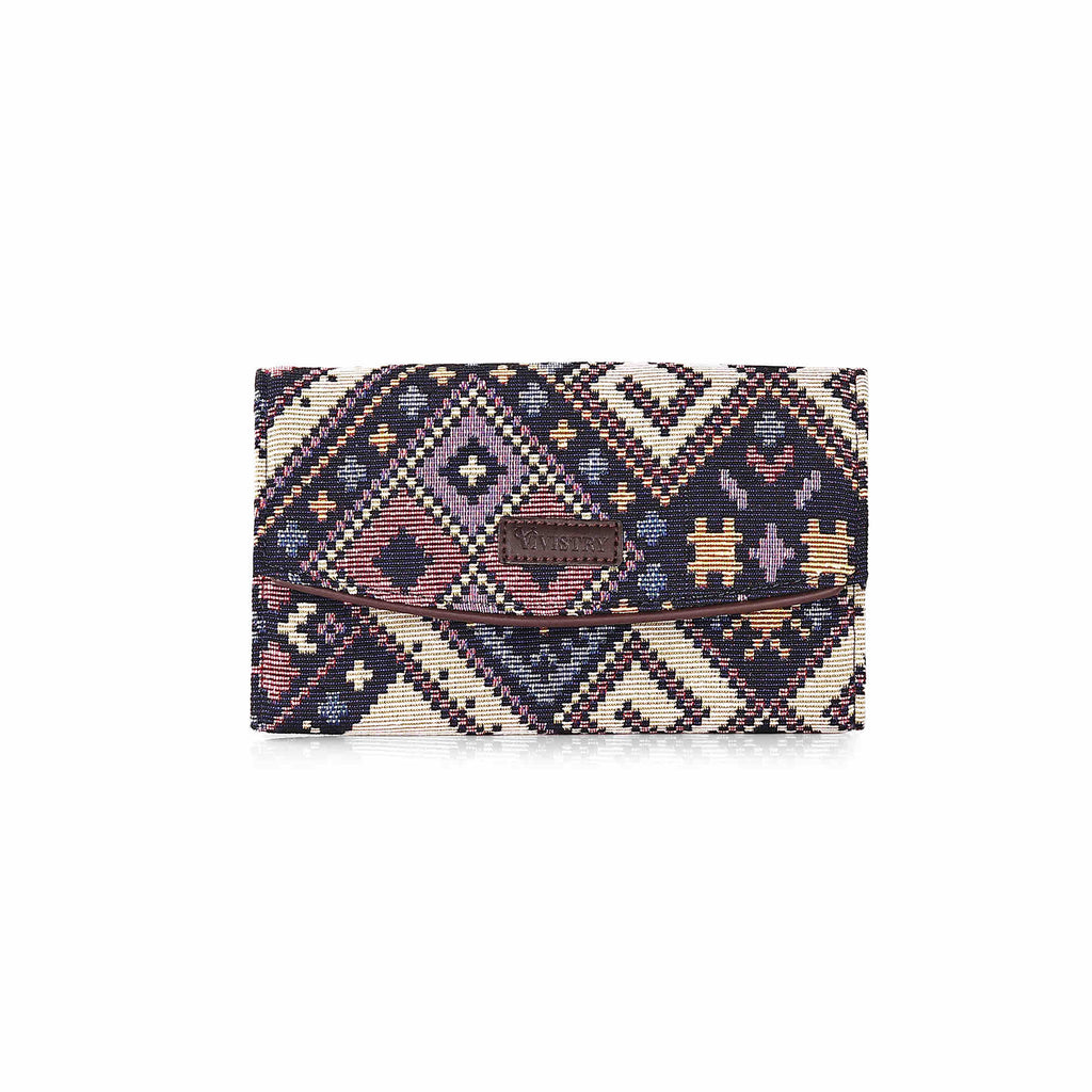 Geometric Galaxy Women’s Printed Flap Wallet - Vivistry