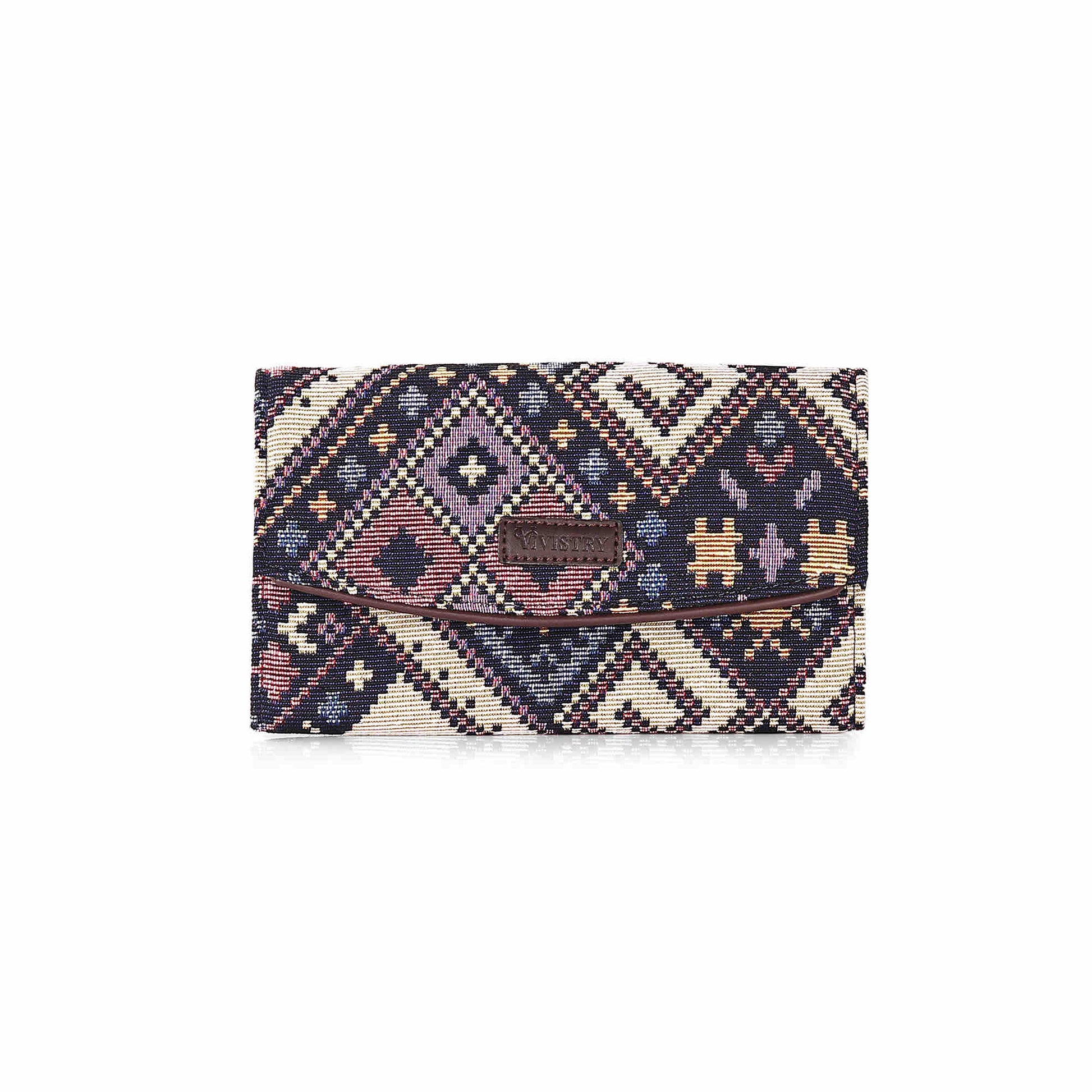 Geometric Galaxy Women’s Printed Flap Wallet - Vivistry