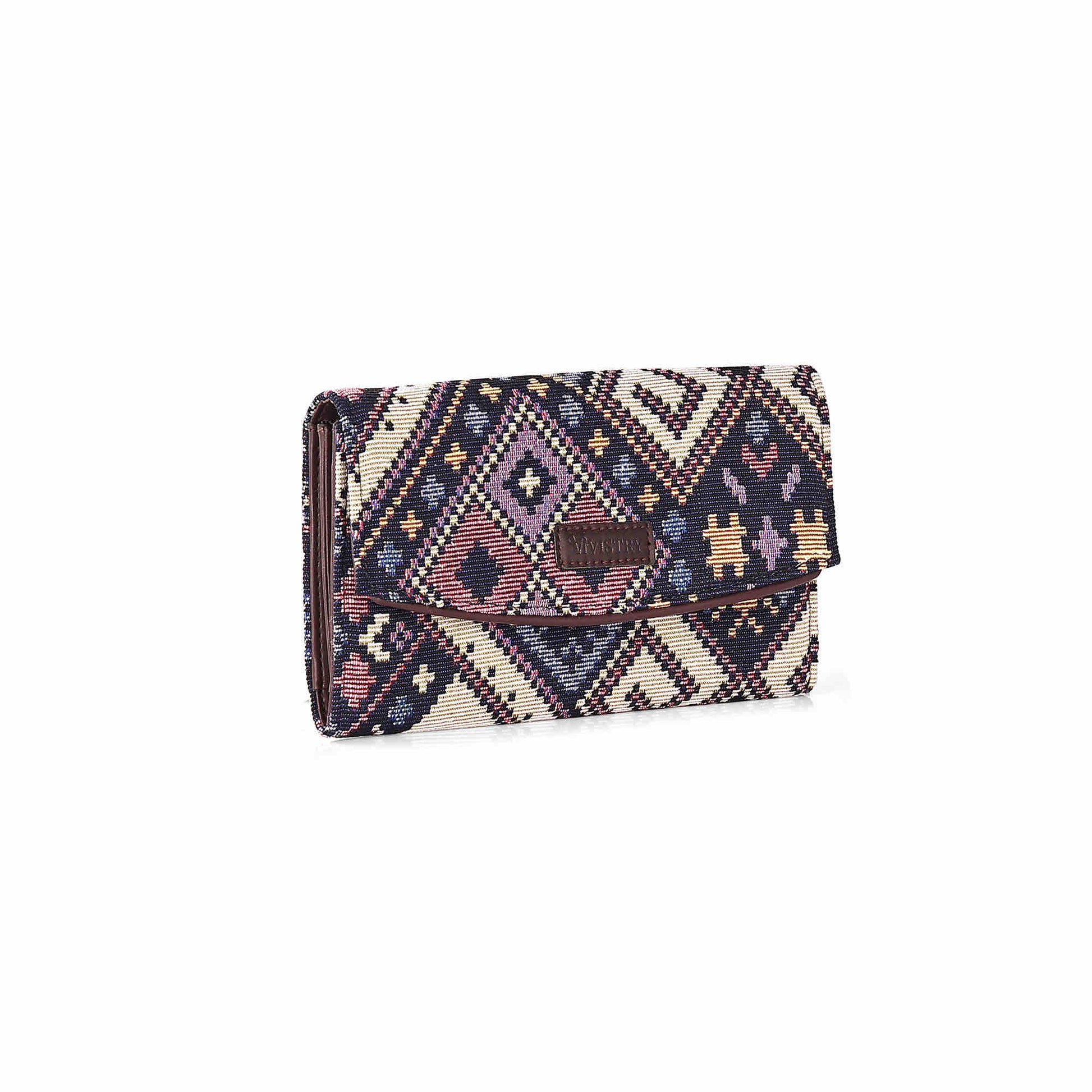 Geometric Galaxy Women’s Printed Flap Wallet - Vivistry
