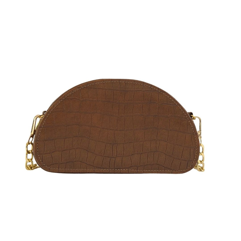 D-Shaped Sling Bag - Mocha