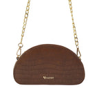 D-Shaped Sling Bag - Mocha