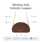 D-Shaped Sling Bag - Mocha