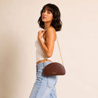 D-Shaped Sling Bag - Mocha