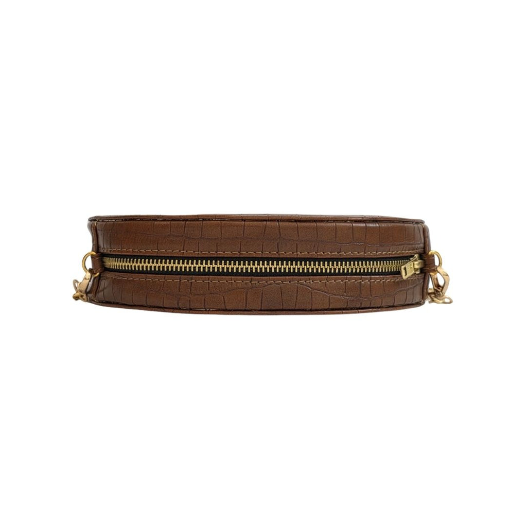 D-Shaped Sling Bag - Mocha