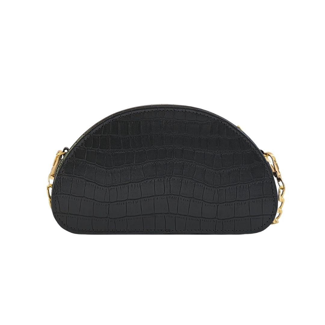 D-Shaped Sling Bag - Raven
