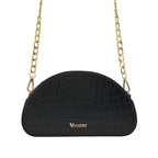 D-Shaped Sling Bag - Raven