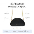 D-Shaped Sling Bag - Raven
