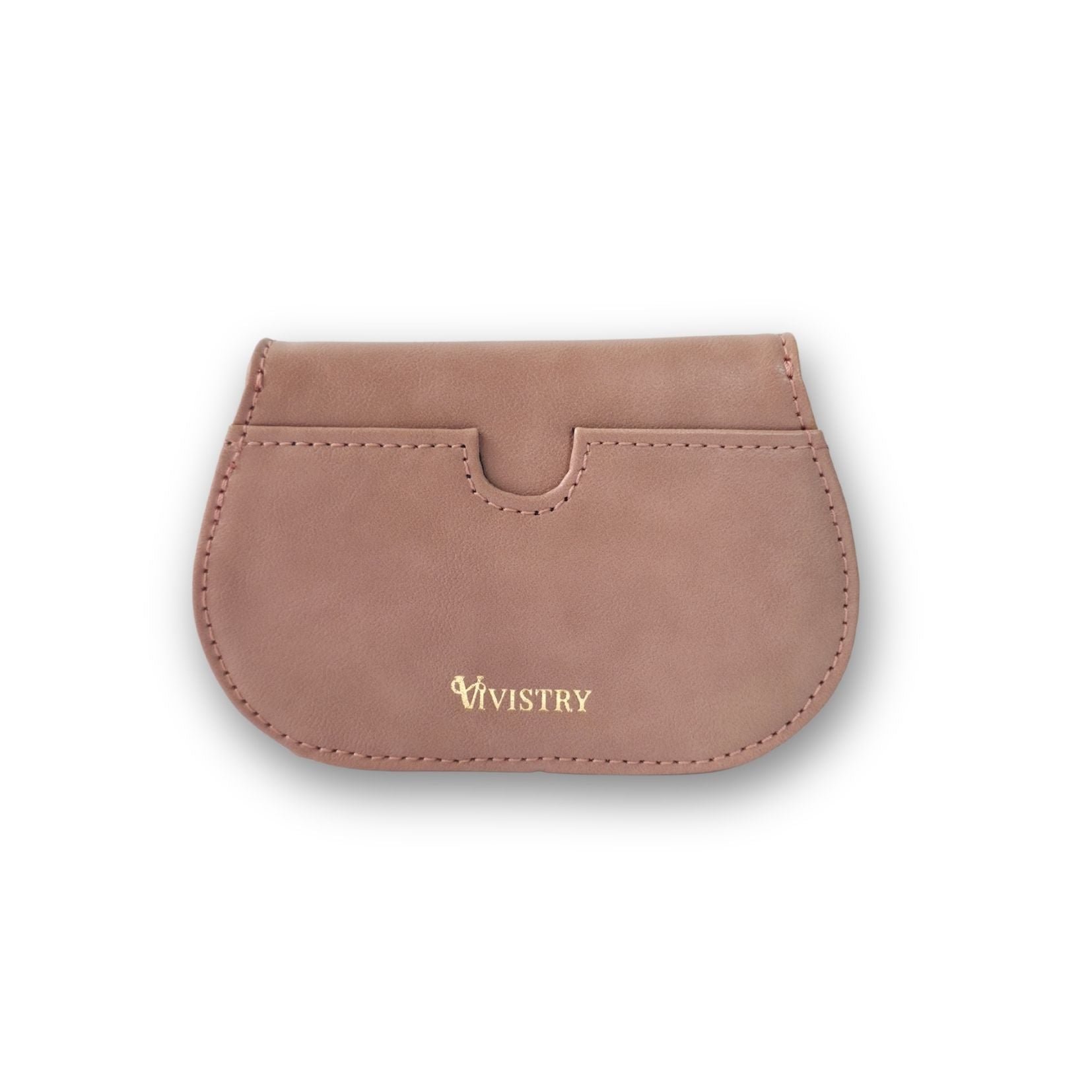 Mini Curvy Flap Wallet – Blush
