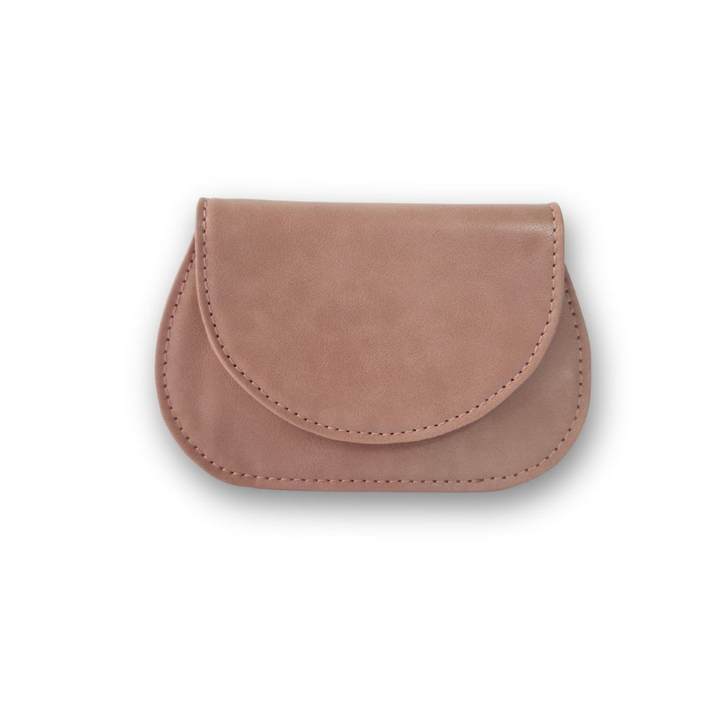Mini Curvy Flap Wallet – Blush