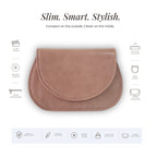 Mini Curvy Flap Wallet – Blush
