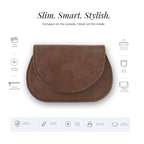 Mini Curvy Flap Wallet – Cocoa