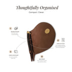 Mini Curvy Flap Wallet – Cocoa