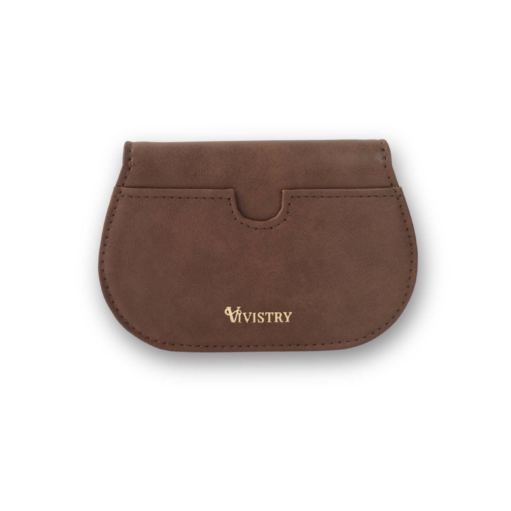 Mini Curvy Flap Wallet – Cocoa