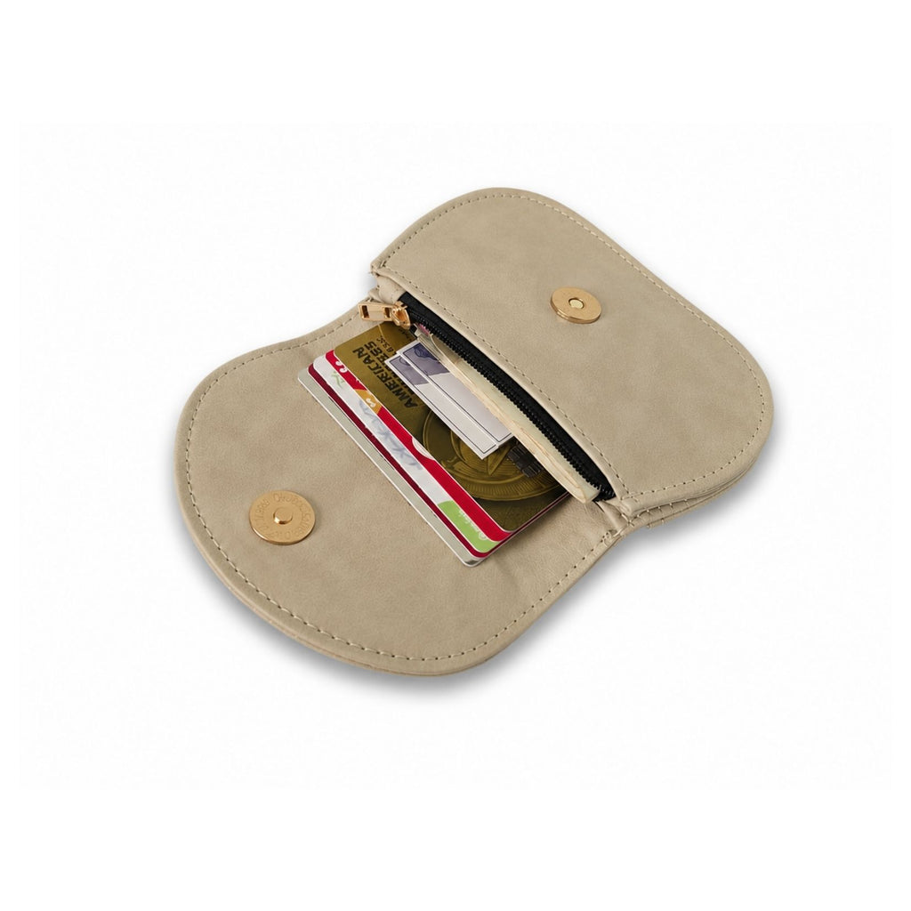 Mini Curvy Flap Wallet – Dune