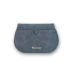Mini Curvy Flap Wallet – Slate Blue
