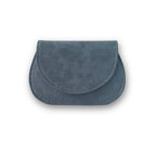 Mini Curvy Flap Wallet – Slate Blue