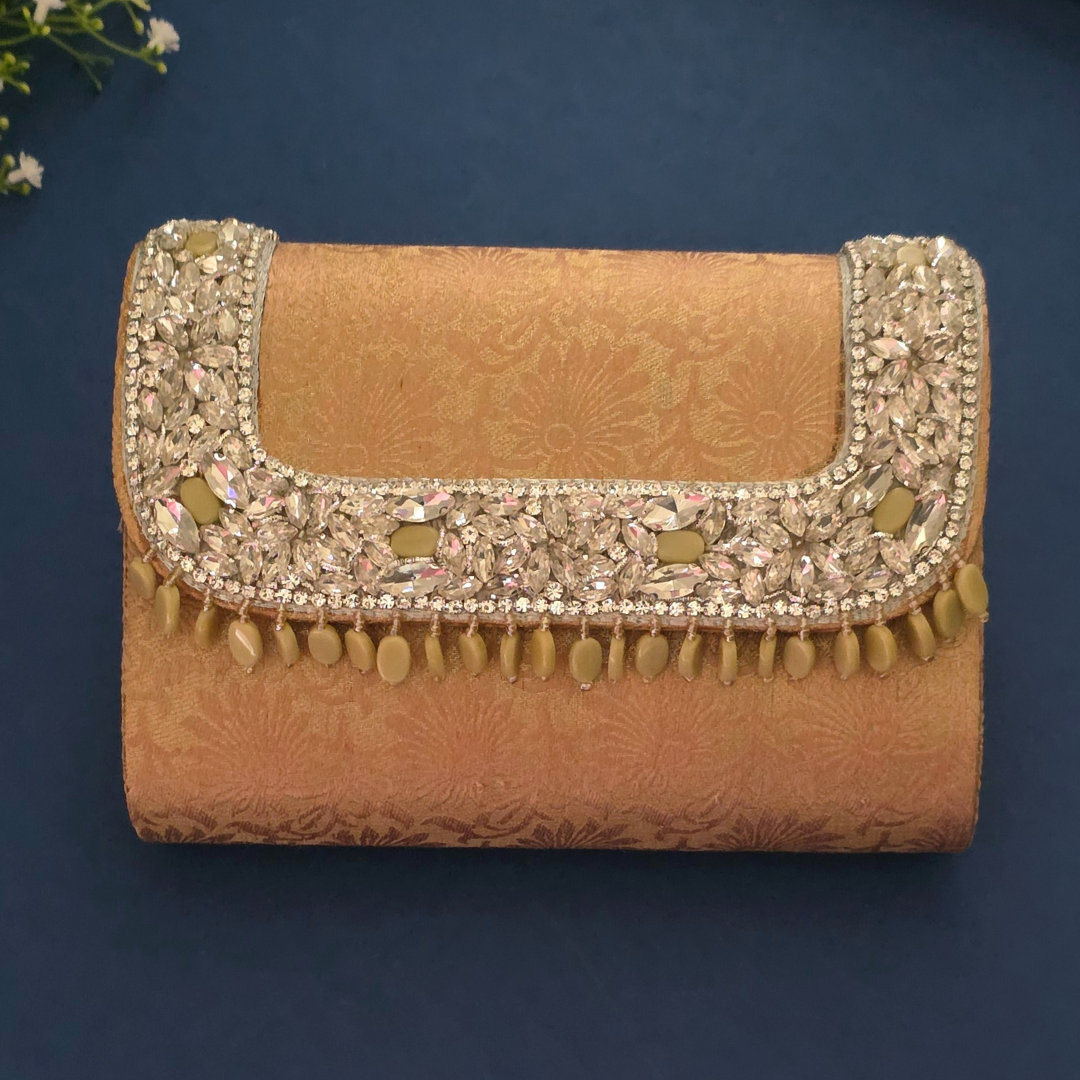 Noor Clutch Bag – Champagne Glow