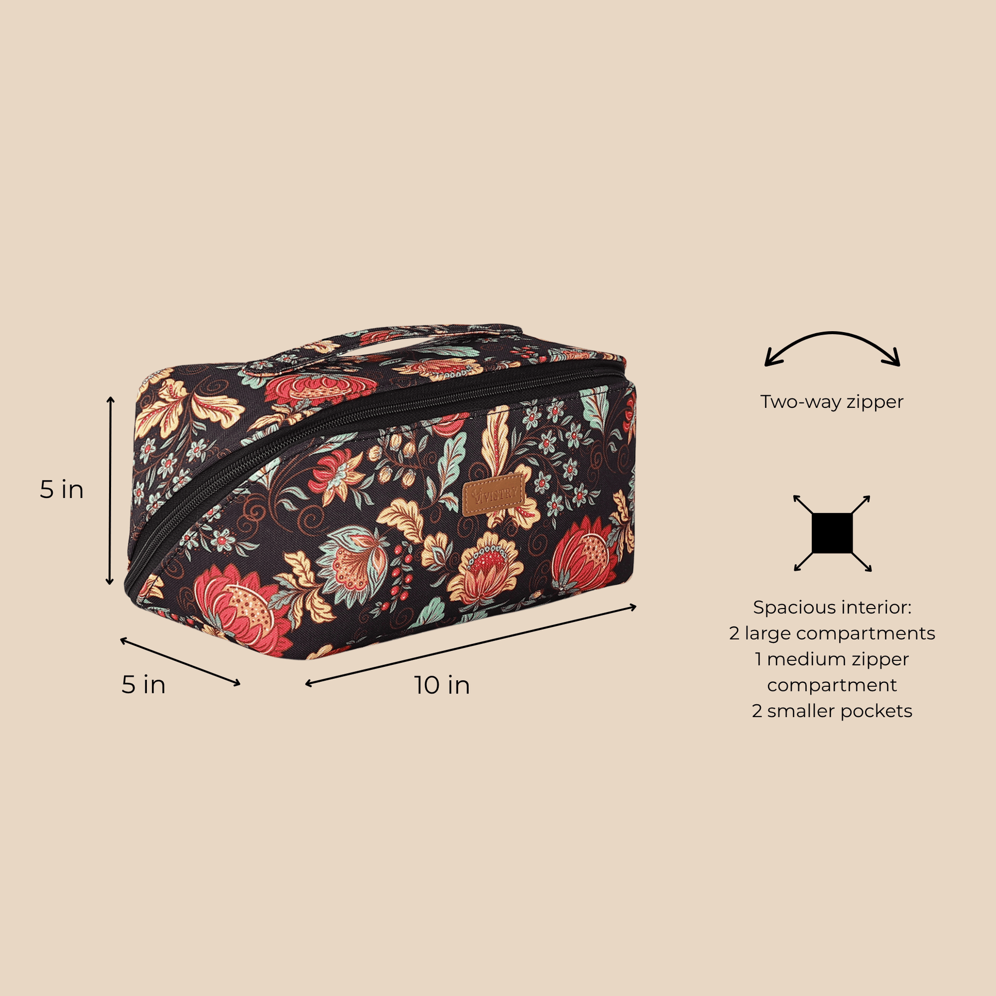Noir Botanica Carryall Vanity Case - Vivistry
