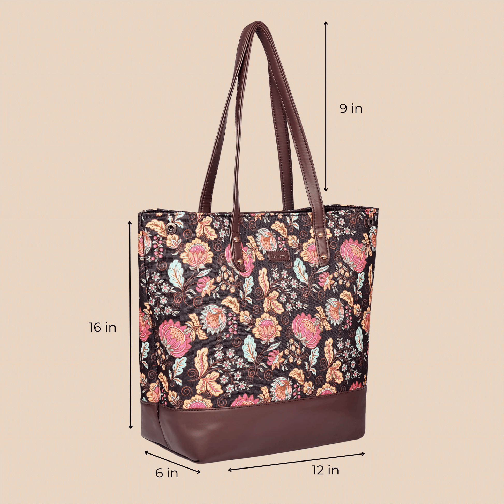 Noir Botanica Classic City Tote Bag - Vivistry