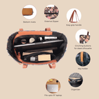 Noir Botanica Classic City Tote Bag - Vivistry