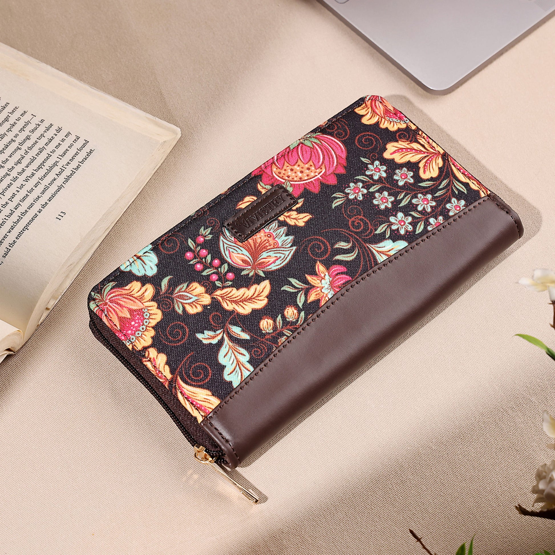 Noir Botanica Classic Zipper Wallet - Vivistry