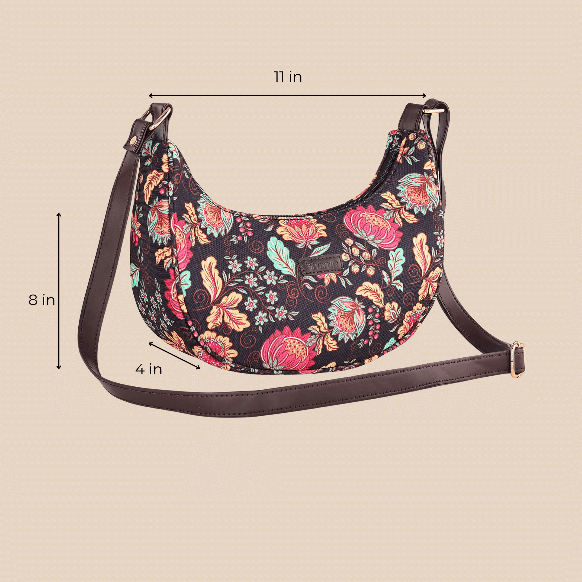 Noir Botanica Luna Sling Bag - Vivistry