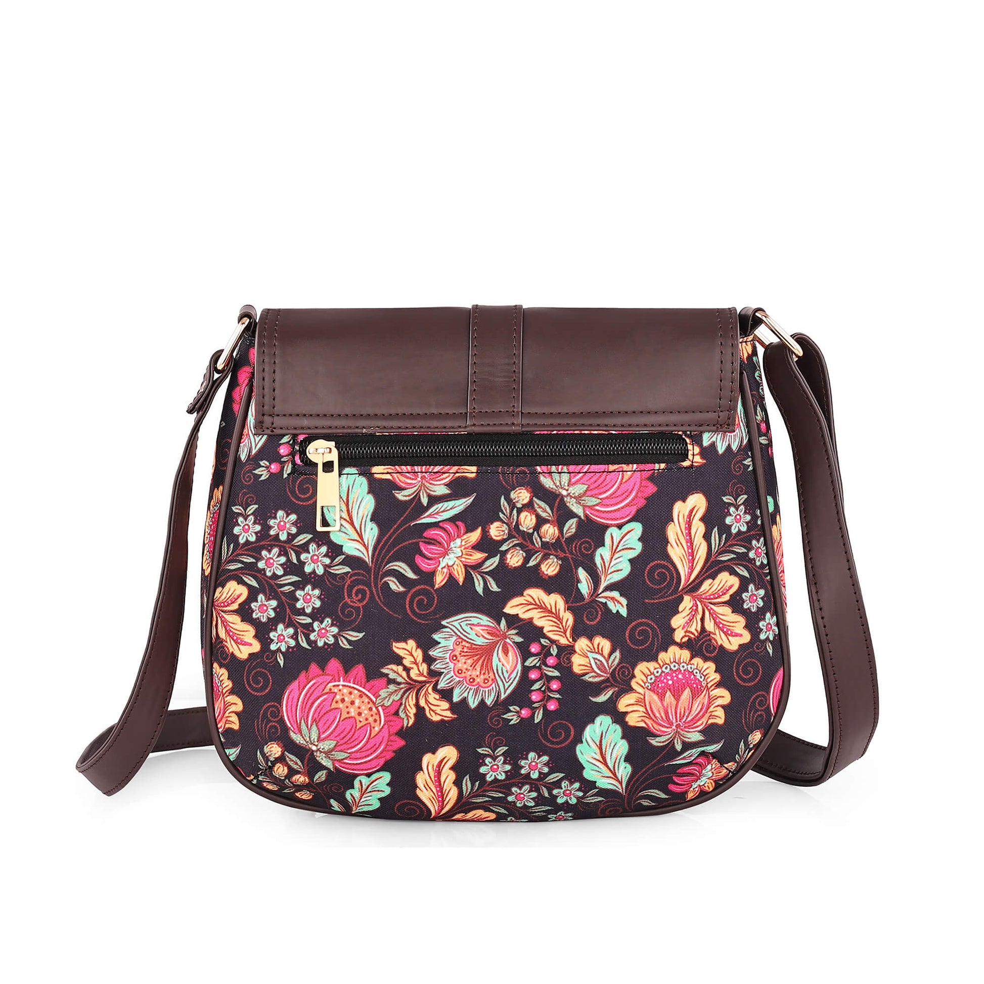 Noir Botanica Saddle Sling Bag - Vivistry