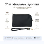 Rover Phone Wallet with Wrist Loop – Black