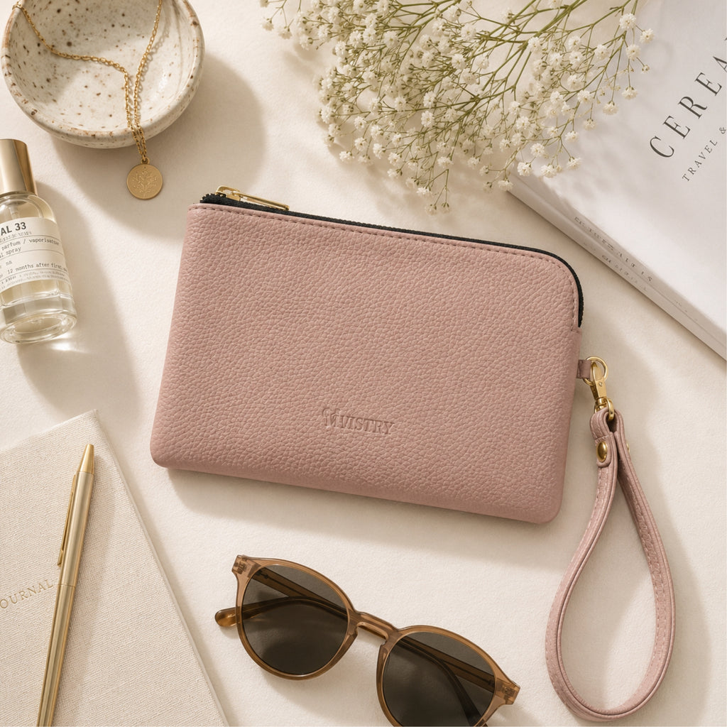 Rover Phone Wallet with Wrist Loop – Rose Quartz