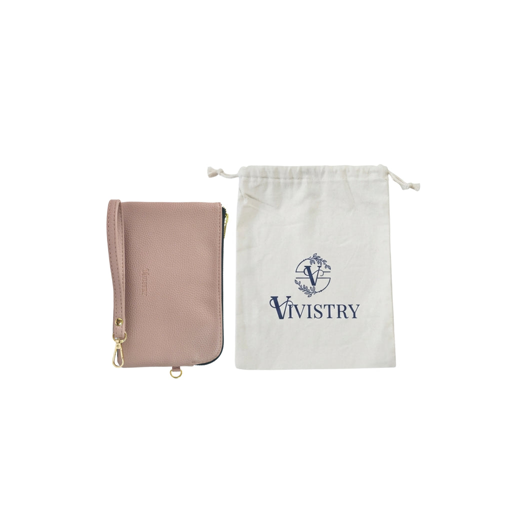 Rover Phone Wallet with Wrist Loop – Rose Quartz