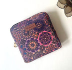 Plum Matrix Essentials Pouch with zipper