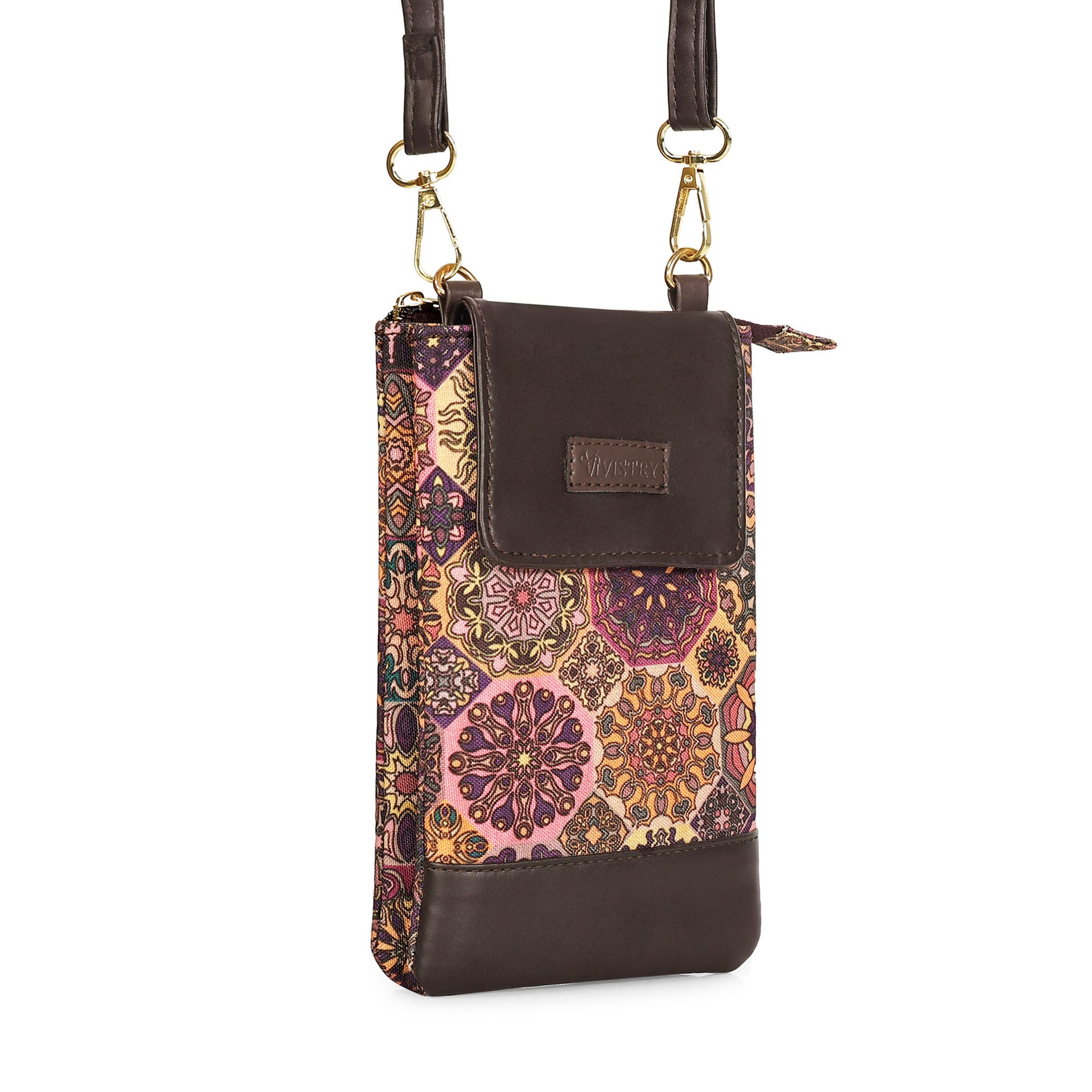 Plum Matrix Mobile Sling Bag - Vivistry