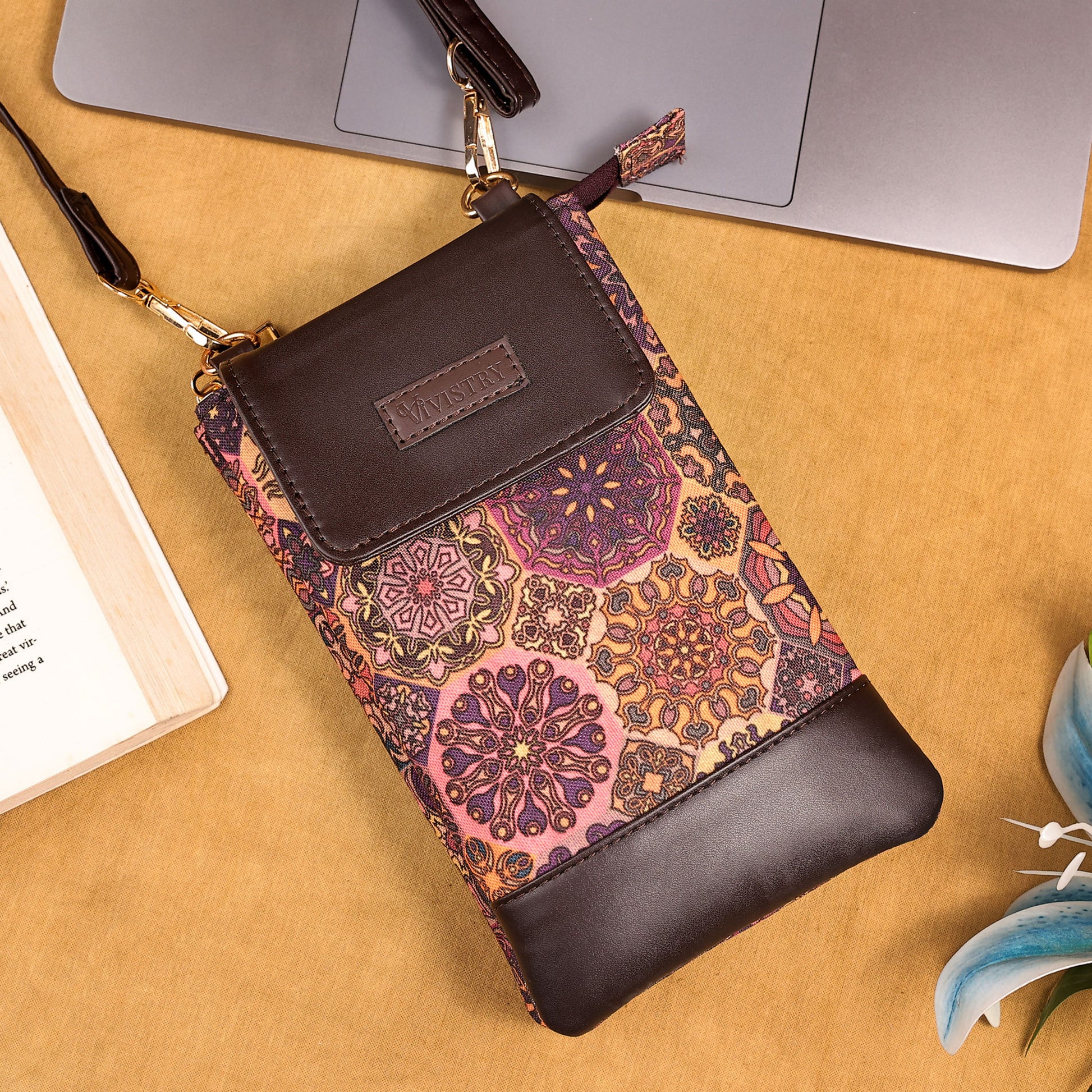 Plum Matrix Mobile Sling Bag - Vivistry