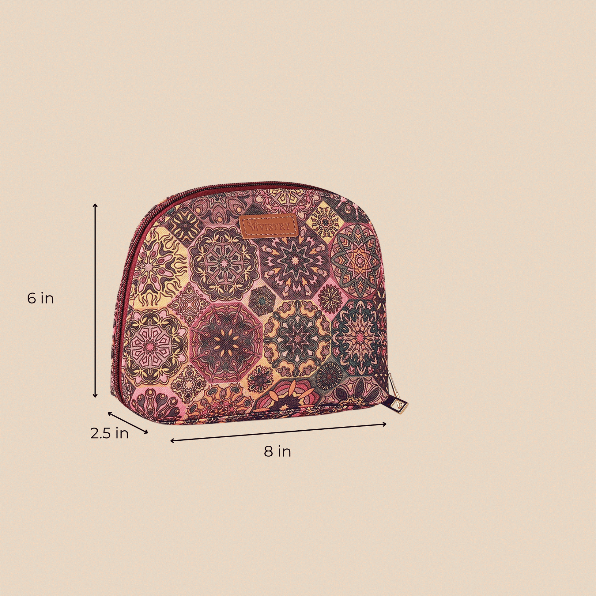 Plum Matrix Nimble Cosmetics Pouch - Vivistry