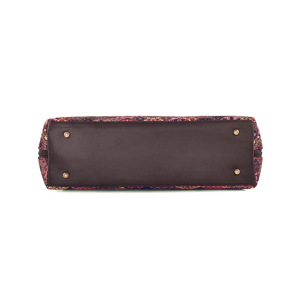 Plum Matrix Statement Laptop Bag - Vivistry