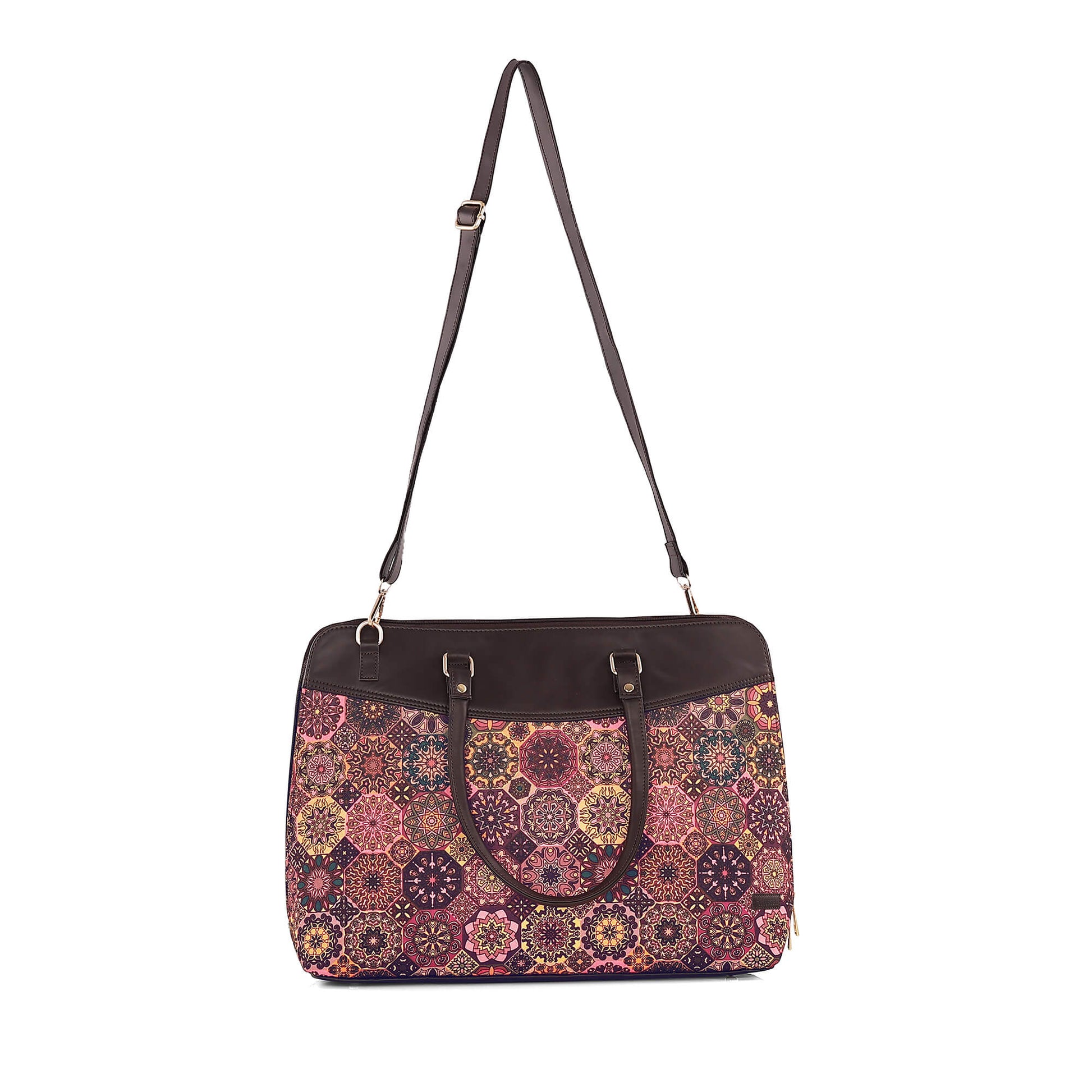Plum Matrix Statement Laptop Bag - Vivistry