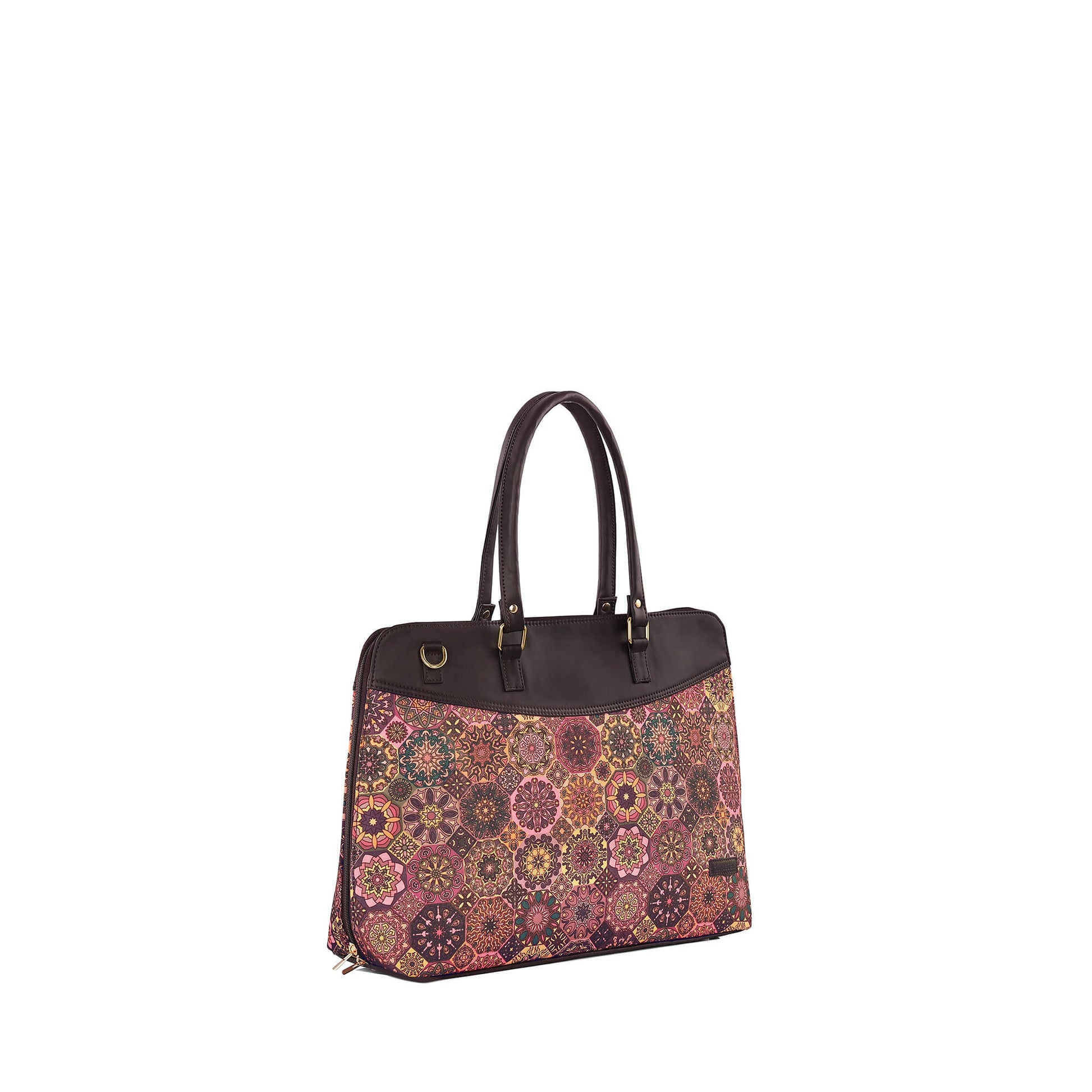 Plum Matrix Statement Laptop Bag - Vivistry