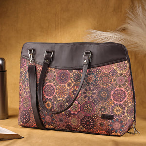 Plum Matrix Statement Laptop Bag - Vivistry