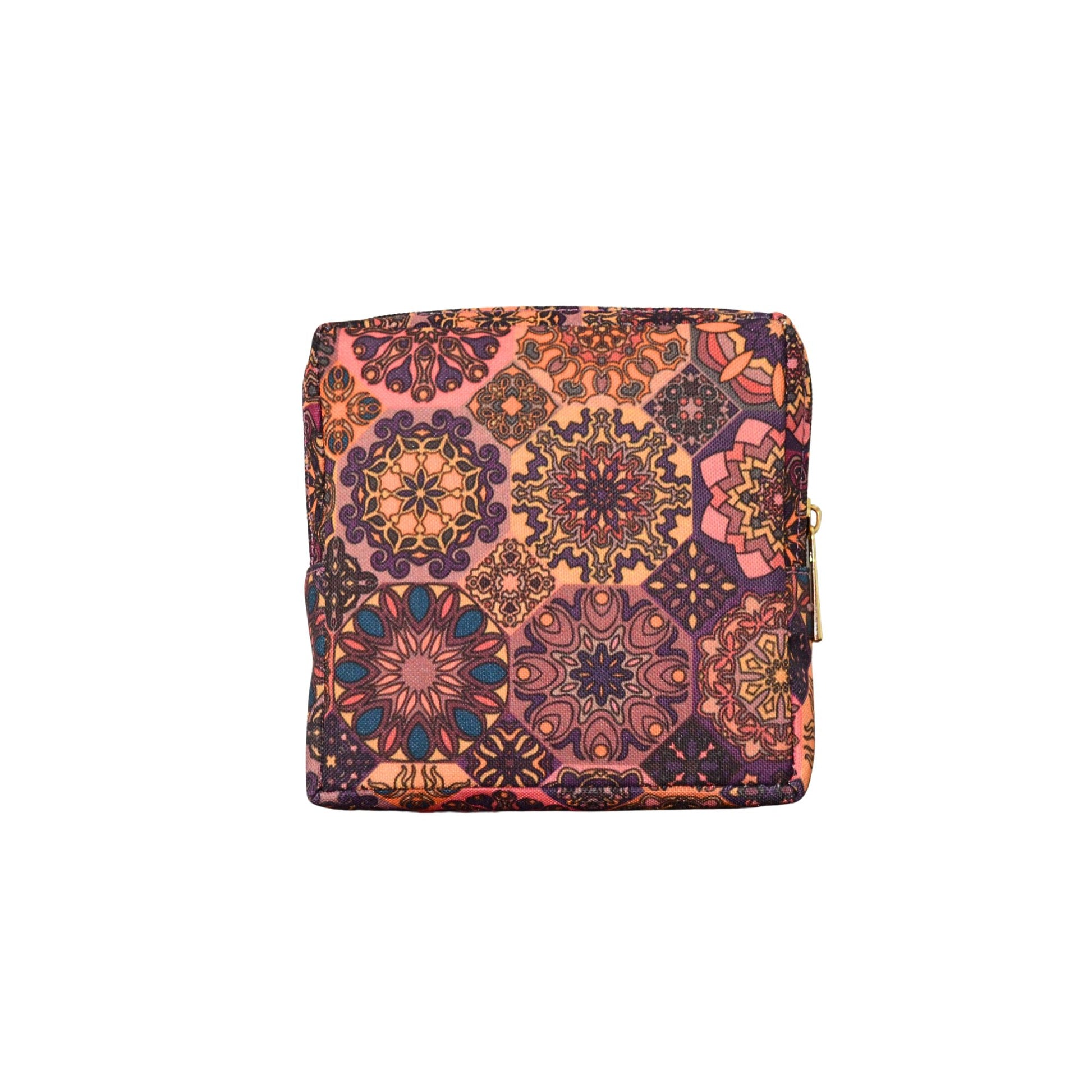 Plum Matrix Essentials Pouch with zipper - Vivistry