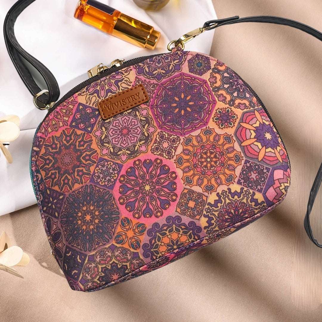 Plum Matrix Convertible Pouch Sling Bag