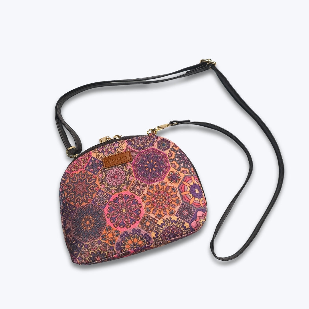 Plum Matrix Convertible Pouch Sling Bag