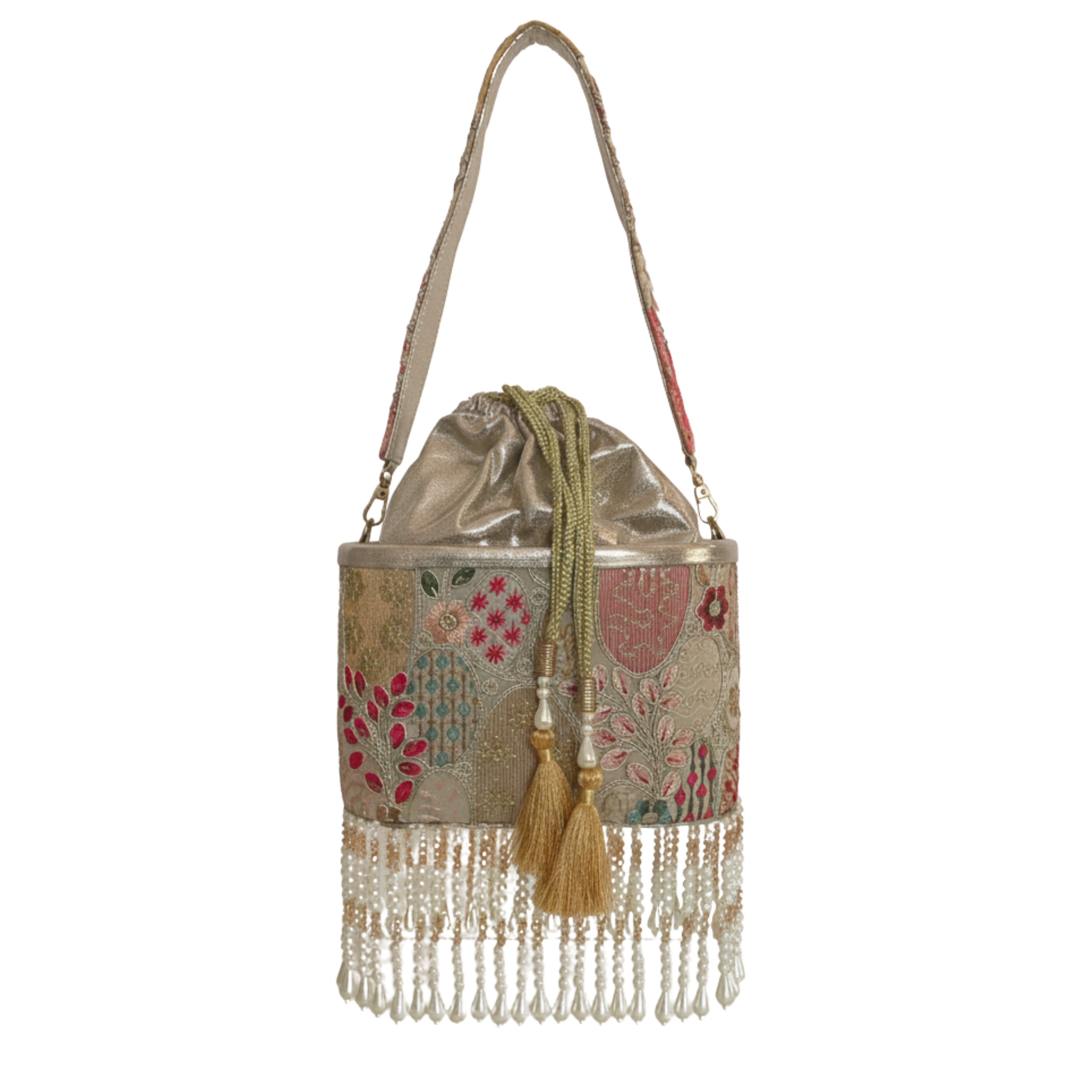 Riwaaz Bucket Potli - Golden Glow