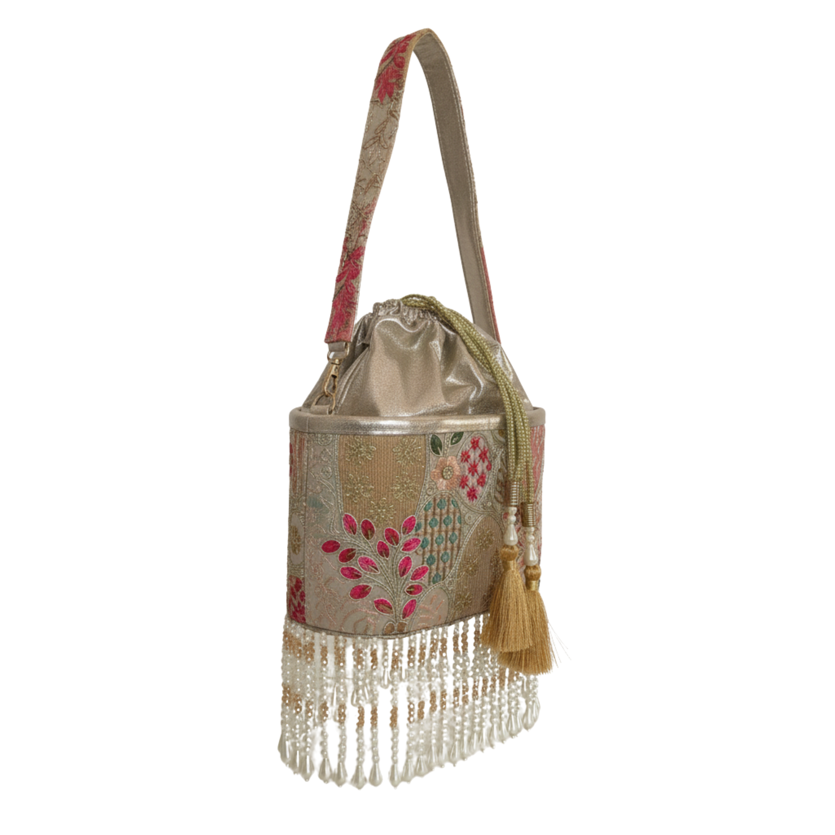 Riwaaz Bucket Potli - Golden Glow