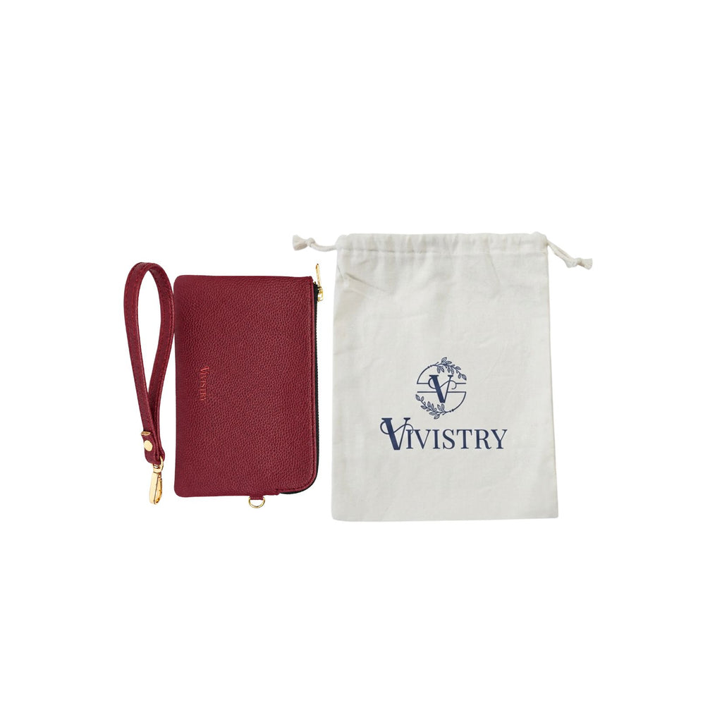 Rover Phone Wallet with Wrist Loop – Wine Berry