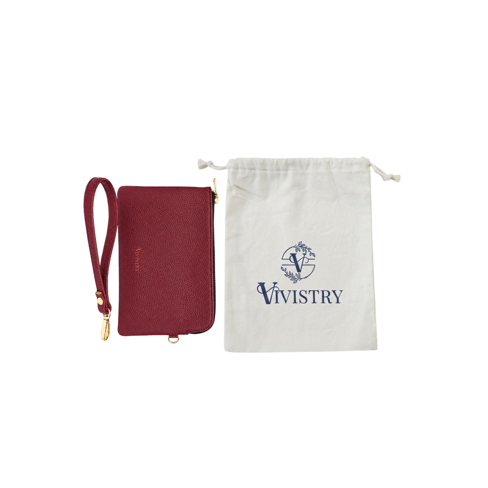 Rover Phone Wallet with Wrist Loop – Wine Berry