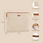 Sandy Whisper Laptop Sleeve - Vivistry