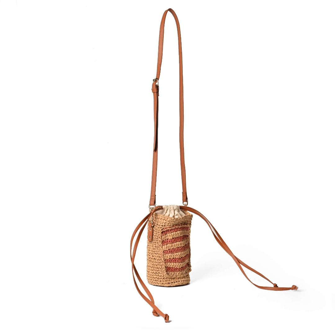 Urban Cross Mini Raffia Sling Bag - Vivistry
