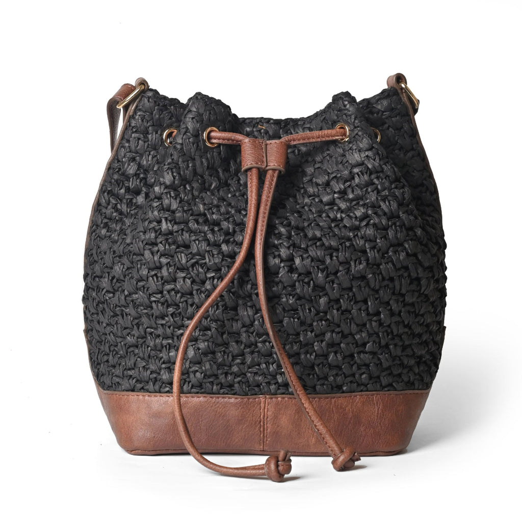 Urban Ember Raffia Bucket Bag - Vivistry