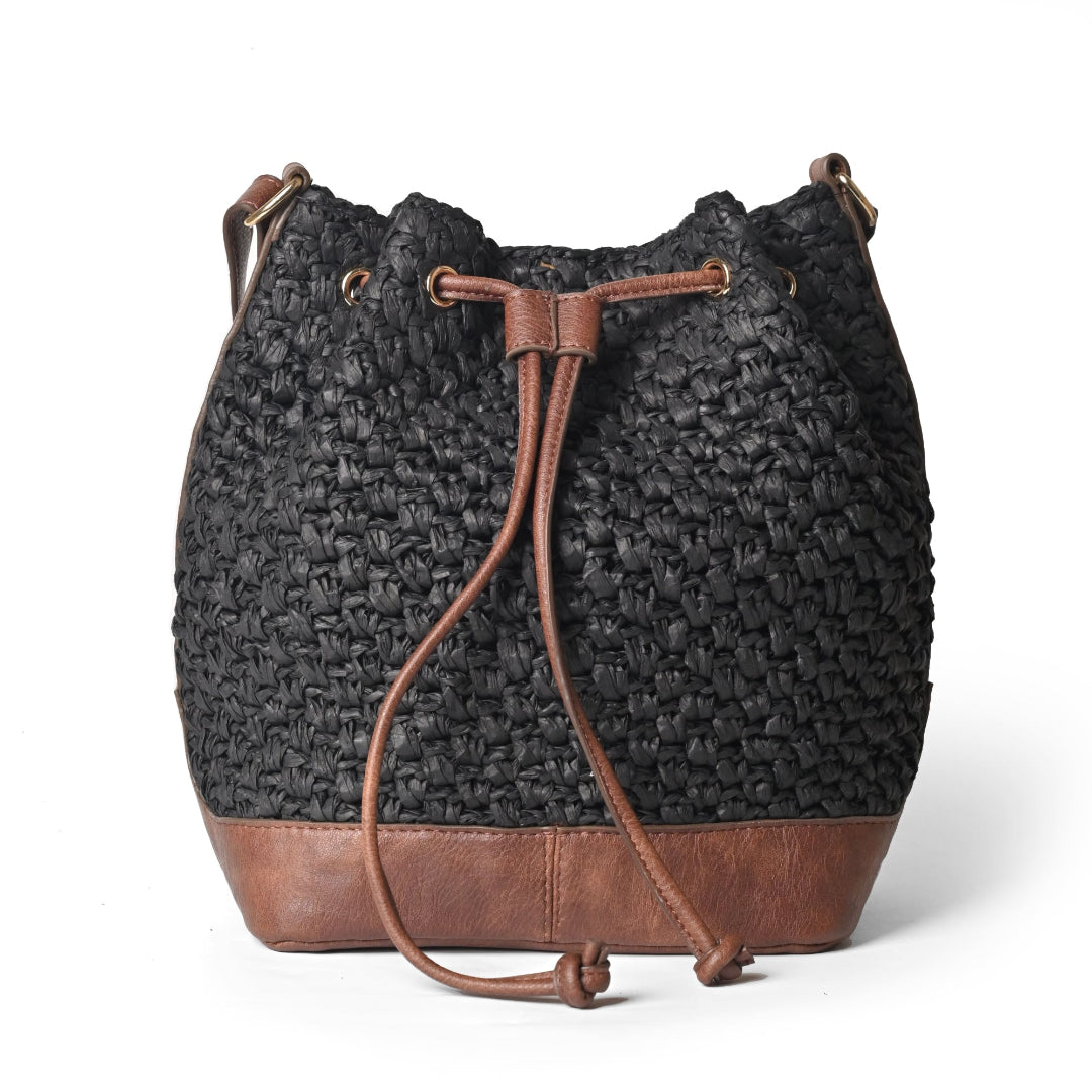 Urban Ember Raffia Bucket Bag - Vivistry