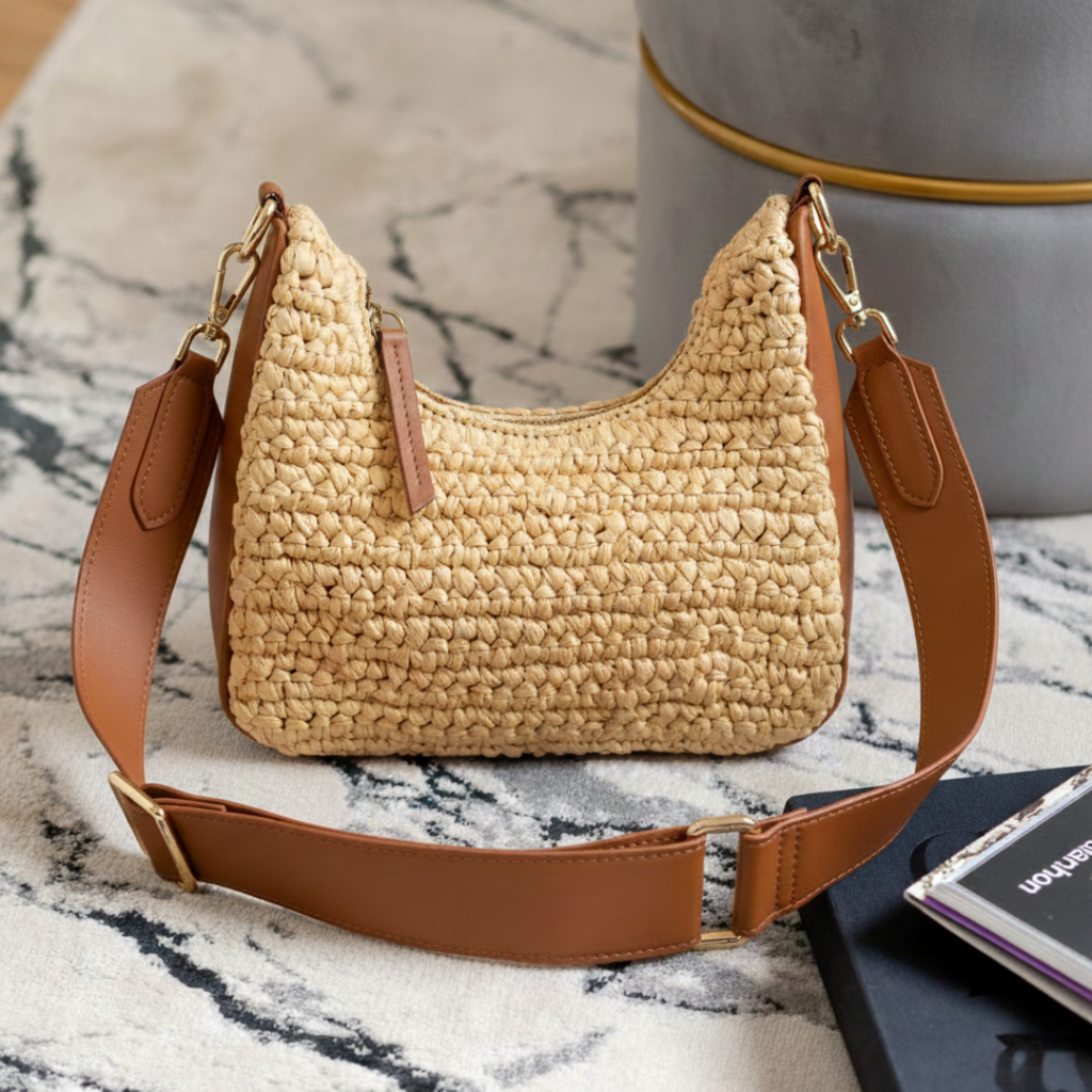 UrbanWeaveBeige Sling bag-Vivistry
